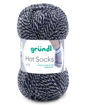 Hot Socks uni fv 27 blågrå meleret 